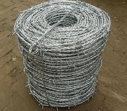 galvanized barbed wire